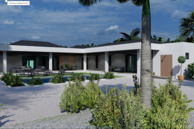 Moderne Villa in Aanbouw te Koop op Villapark Zuurzak Curacao foto 1