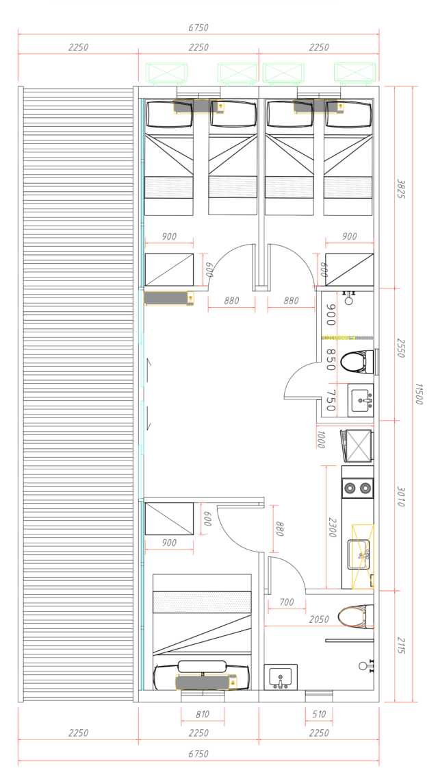 PODS- plattegrond woning