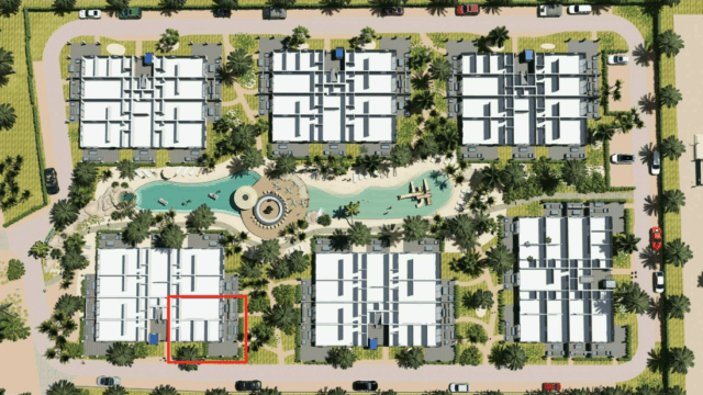 Plattegrond BG appartement Bonaire Resort
